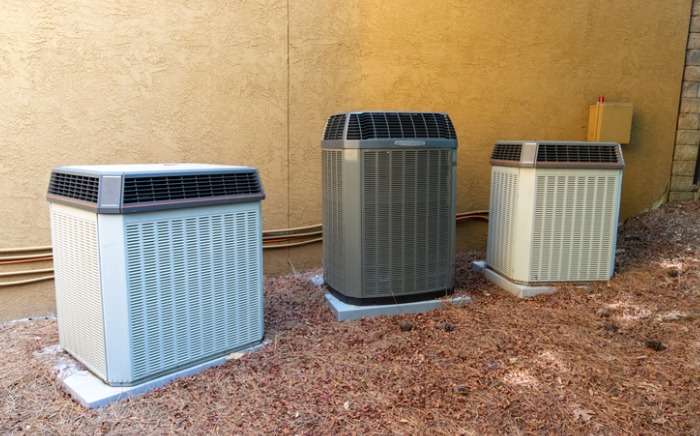 several ac units next to home picture id1163077552 1